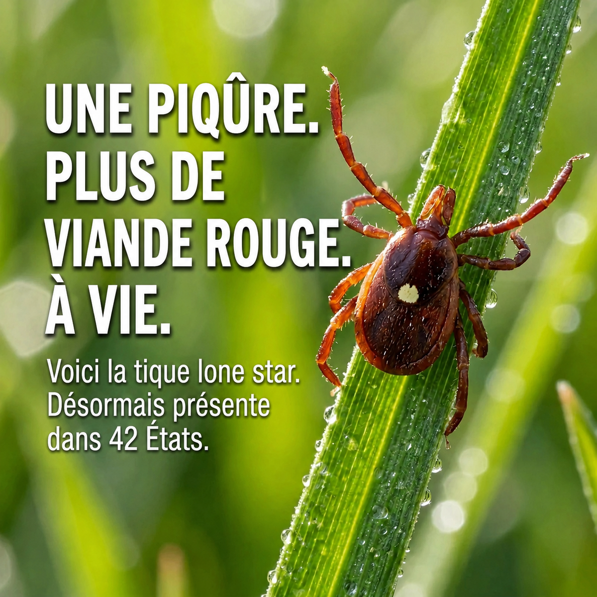 Protégez votre famille avant que la tique étoilée n'atteigne votre jardin.