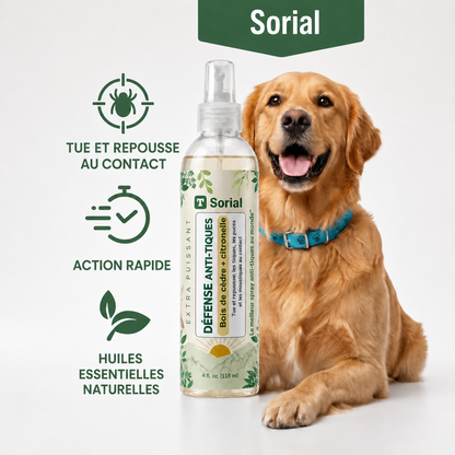 TickGuard™ — Spray Anti-Tiques & Puces