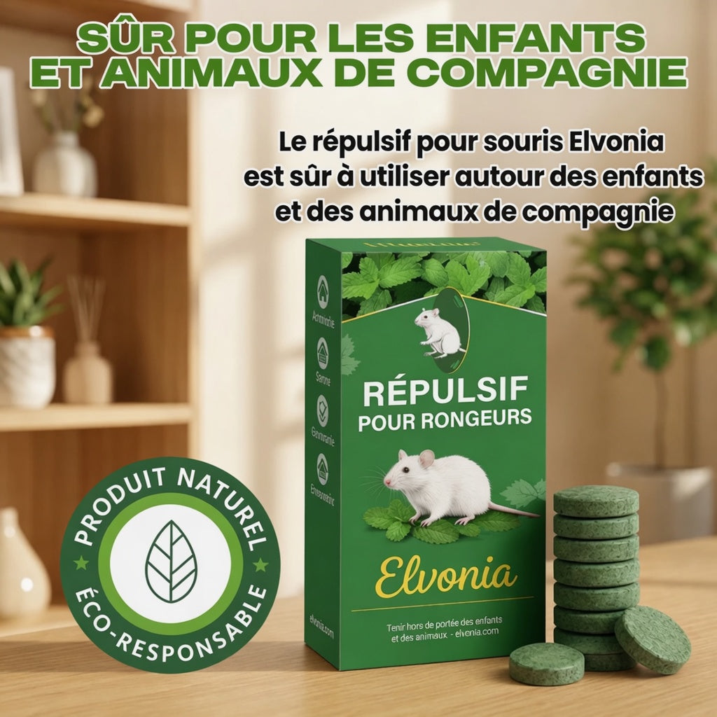 Pastilles répulsives contre les rongeurs — Créez une maison sans rongeurs, sans danger pour les enfants et les animaux de compagnie