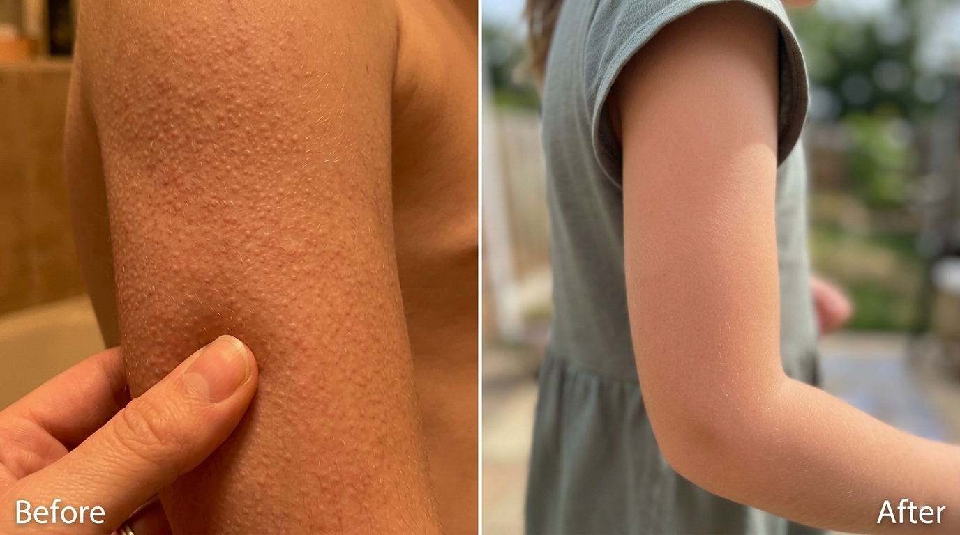 Before and after transformation